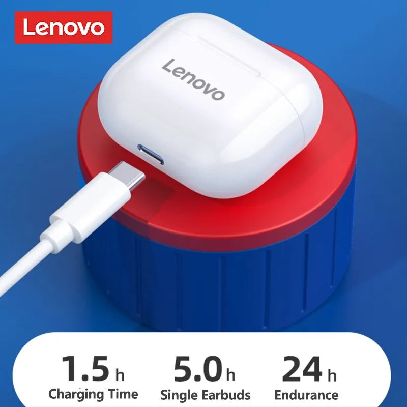 Fone Bluetooth Lenovo LP40 sem ruídos