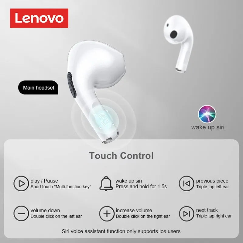 Fone Bluetooth Lenovo LP40 sem ruídos